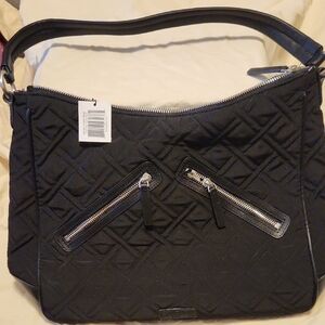 Vera Bradley Black Quilted Shoulder Bag